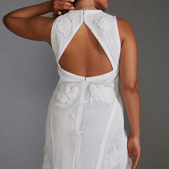 Anthropologie: Not So Serious by Pallavi Mohan Deep-V Mini Dress - Picture 4 of 4